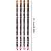 AMZLORD 4/12PCS Pen with Pencil Sharpener Rhinestone Picker Pencil Set Dotting Wax Pen Nail Dotting Wax Pen for Crafts Rose Red - Buy Online on SooperMarket.com