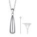 Prosteel urn chain personalized cross/Maria/life tree trailer necklace memorial ash pendant with 55cm/50cm chain chain stainless steel/18k gilded memory jewelry accessory 09 silver not personalized
