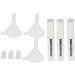 3 Pieecs 4 ml Empty Mascara Tube w/Eyelash Wand Brush Rubber Inserts and Funnels Set for DIY Mascara Refillable Containers for Travel - Clear as described - Buy Online on SooperMarket.com