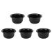 GFRGFH Shaving Bowl Beard Foam Bowl Portable Durable Glossy Surface Practical Soap Dish for Home 5 Pieces
