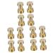 jojofuny 12 Pcs Hook Heavy Duty Hangers Adhesive Wall Mount Clothes Rack Scarf Hangers Robe Metal Coat Rack 2.9X1.8CMx3pcs Goldenx3pcs