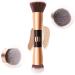 Double Ended Foundation Brush Makeup Concealer Brushes 2-in-1 Contour Brush Flawless Make Up Brush Ideal for Liquid Cream Powder Blending Buffing Concealer - Buy Online on SooperMarket.com