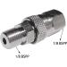 Stainless Steel 1/8 BSPP Female Connector & 8mm Male Plug Fill Nipple Quick-Disconnect Set for Paintball HPA CO2 Convertor - Universal Air Tool Fittings - Buy Online on SooperMarket.com