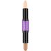 CCbeauty Cream Highlight and Contour Stick Dual-Ended Contouring Highlighter Stick Makeup Face Shaping Makeup Foundation Lightweight Blend Smooth Colour Corrector Concealer Stick Light/Medium CC01(LIGHT / MEDIUM) 1 count (Pack of 1)