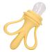 Soft Baby Fruit Feed Pacifier - Yellow Massage Rubber for Newborns | Improves Hand-Eye Coordination | International Shipping - Buy Online on SooperMarket.com