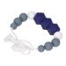 Buy Dark Blue Silicone Biting Toys - Easy to Clean Baby Feeding Chain | Safe & Pedagogically Designed for Everyday Use - Buy Online on SooperMarket.com