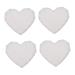 LALAFINA 12 Pcs Heart Diamond Mold Cup Mat Mold Food Serving Plate Mold Tray Set up Crystal Epoxy As Shownx3pcs 7.5X6cmx3pcs