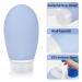 OPRET 4-Piece Silicone Travel Bottles Set - 60ml Leakproof Refillable BPA-Free Containers for Shampoo & Cream - TSA-Approved in Blue Green Pink & Gray - Buy Online on SooperMarket.com
