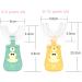 JENPECH Cute Bear/Duck Kids U-Shaped Toothbrush - Food Grade Soft Silicone Brush Head 360 Oral Teeth Cleaning Design for Toddlers and Children Yellow Bear 6-12 Years - Buy Online on SooperMarket.com