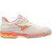 Mizuno Women's Wave Exceed Light 2 Tennis Shoes - 38 EU - White/Coral - Lightweight & Comfortable for Optimal Performance - Buy Online on SooperMarket.com