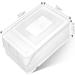 OSALADI 1pc box Capacity Multifunctional Holder Kitchen White Egg Plastic Refrigerator Tray Stackable Home White 31.5x22cm - Buy Online on SooperMarket.com