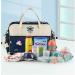 Insular Waterproof Diaper Bag - Navy Unicorn Print | Multifunctional Mummy Shoulder Bag with Changing Mat | Lightweight Tote Style for Chic Moms - Buy Online on SooperMarket.com