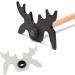 White Plastic Slip-On Moosehead Bridge Head for Pool Cue Stick - Buy Online on SooperMarket.com