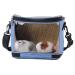 Osindii Bird Travel Cage Small Animals Hamster Carrier Bag PVC Transparent Parrots Travel Cage Breathable Pet Birds Bag Backpack with Shoulder Strap (blue)