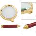 70mm 10X Handheld Magnifying Glass Shatterproof Reading Magnifier Real Glass Magnifying Lens with Imitation Mahogany Handle for Science Reading Book Inspection - Buy Online on SooperMarket.com