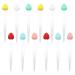 12 Pack Lip Scrub Brush Double-Sided Silicone Portable Lip Scrub Exfoliating Brush Cleaning Scrubber Travel Skincare Lip Cleaning Tool for Men Women Dark Lips