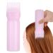 Professional Hair Dye Applicator Bottle with Graduated Scale & Brush | Root Comb Tool for Precision Hair Coloring - Pink - Buy Online on SooperMarket.com