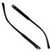 RANARA Replacement Eyeglass End Tips Eyeglass Legs Eyeglass Accessories 1 Pair Plastic Eyeglass Arms Eyeglass Replacement Temples Black