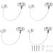 eSynic Popular 4Pcs Window Restrictors Window Door Restrictor Child Baby Safety Window Restrictor Locks Window Locks for UPVC Kids Window Catch with Keys Perfect for Home Public Applications-White Style-B