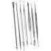 WOONEKY 14 Pcs Blackhead Extractor Blackhead Removal Tool Extractor Tools Comedone Extractor Silver - Buy Online on SooperMarket.com