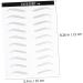 Gogogmee 2 Pairs Cosmetic Eyebrow Sticker Artificial Eyebrow Patch Eyebrow Stickers Water Proof Makeup Tools 21x15cm Black - Buy Online on SooperMarket.com