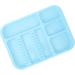 HUSHUI Oral Instrument Tray - Divided Plastic Holder for Dental Tools | Healifty Blue Compartment Tray for Efficient Organization - Buy Online on SooperMarket.com