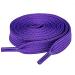 Olukssck 2/5" Flat Shoe Laces for Sneakers 20 Colors Shoelaces in 28" - 72" 54inch (137cm) Dark Purple(1 Pair)