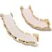 Brass Galvanized Messing Teeth Set - Hip-Hop Props & Halloween Accessories | Two-Color Decoration - Buy Online on SooperMarket.com