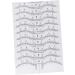 NOLITOY 20 Pcs Eyebrow Guide Measure Tool Microblading Eyebrow Ruler Artifact Disposable - Buy Online on SooperMarket.com