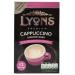 Lyons Premium Instant Coffee Bag Sachets | FabFinds Assorted Gift Mug (Cappuccino Unsweetened 8X 12Sachets)