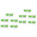 ABOOFAN 10 Pairs Halloween Extra Long False Eyelashes Lashes Halloween Dance Costume Eyelashes Cosplay Fake Lashes Green Eyelashes Curly Fancy Fake Chemical Fiber Gothic Extend Girl
