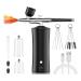 Kuuddker Airbrush Kit 30PSI Cordless Rechargeable High-Pressure Non-Clogging Air BrushGun for Nail Art Painting Black