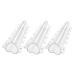 GANAZONO 3pcs Vegetable Shaping Star Pizza Accessories Strawberry Fruit Stereotypes Transparent 20x6.5cm