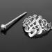 Personalized Silver Hair Clip Celtic Knot Women Party Hair Jewelry Long Hair with Stick Slide - Buy Online on SooperMarket.com