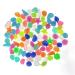 Yisscen colorful light stones 90 pieces of bright stones starfish shell shell glow stones light stones pebble stones for aquariums children's room decoration garden sidewalk (mixed color)