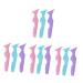 Baluue 12 Pcs Silicone Beauty Ruler Girl Makeup Tools Eyeliner Wearing Aid Mascara Drawing Aid Lash Mascara