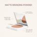 Nuda Matte Bronzer Powder - Long-Wear Vegan Contouring Makeup for Natural Tan | Ideal for Fair-Medium Skin Tone | Cruelty-Free Bronzing Powder - Buy Online on SooperMarket.com