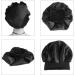 Nuoshen 2 Pack Silky Bonnets with Wide Elastic Band for Curly Hair Protection - Black (Pack of 1) - Buy Online on SooperMarket.com