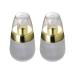 Empty Refillable Glass Containers Makeup Cosmetic Face Cream Lotion Pump Bottles Jars Pots 30ml 2pcs
