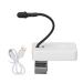ANGGREK LED Ear Pick Lamp 3 Speeds Thumb Lamp Ear Pick Thumb Lamp LED Ear Light USB Rechargeable Ear Pick Thumb Lamp for Ear Cleaning(White)