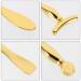 Metal Eye Cream Applicator Stick and Mini Spoon Spatula Set - Zinc Alloy Makeup Tool for Facial Massage and Cream Application (Gold) - Buy Online on SooperMarket.com