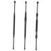 PLAFOPE 1 Set Ear Pick Ear Cleaner Household Tools Ear Cleaner Brush Ear Wax Removal Stick Compact Earwax Pick Earwax Remover Earwax Accessory Dual Use Ear Pick Pumice Stone Black Portable