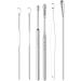 ZELLYA 6-Piece Earpick Set for Adult Home Use | Portable Keychain Spiral Ear Picking Tools - Green - Buy Online on SooperMarket.com
