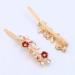 minkissy Rhinestones Flower Hair Pin French Vintage Barrettes Bobby Metal Gold Pin Hair Accessories for Women Girls 6 Color - Buy Online on SooperMarket.com