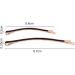 Metal Jumbo Bobby Pins Hair Clips 10pcs (Brown) - 5 Large, 5 Small | Hair Decoration Accessories - Buy Online on SooperMarket.com