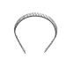 3 Pcs Unisex Black Metal Toothed Hair Band | Non-Slip Hair Hoop Comb Accessory - Buy Online on SooperMarket.com