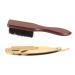 Beard Blade Holder Ergonomic Portable Multifunctional Metal Beard Brush for Salon for Men