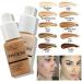 Phooera Fulll Coverage Liquid foundation Matte Finish Concealer Long wear 24hrs Oil Controlling Naturally Flawless Lightweigt Feel Buildable (104 BUFF BEIGE) - Buy Online on SooperMarket.com