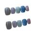 Handmade Phototherapy Wearing Nail Colorful Chasing Cat Eye Short Nail Beauty Nail Patch Nail False nails (Color : A Size : M)