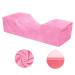Pink Eyelash Extension Pillow Eyelash Extension Tool for Beauty Salon U Shape Neck Pillow with Comfortable Foam Velvet Pillowcase
